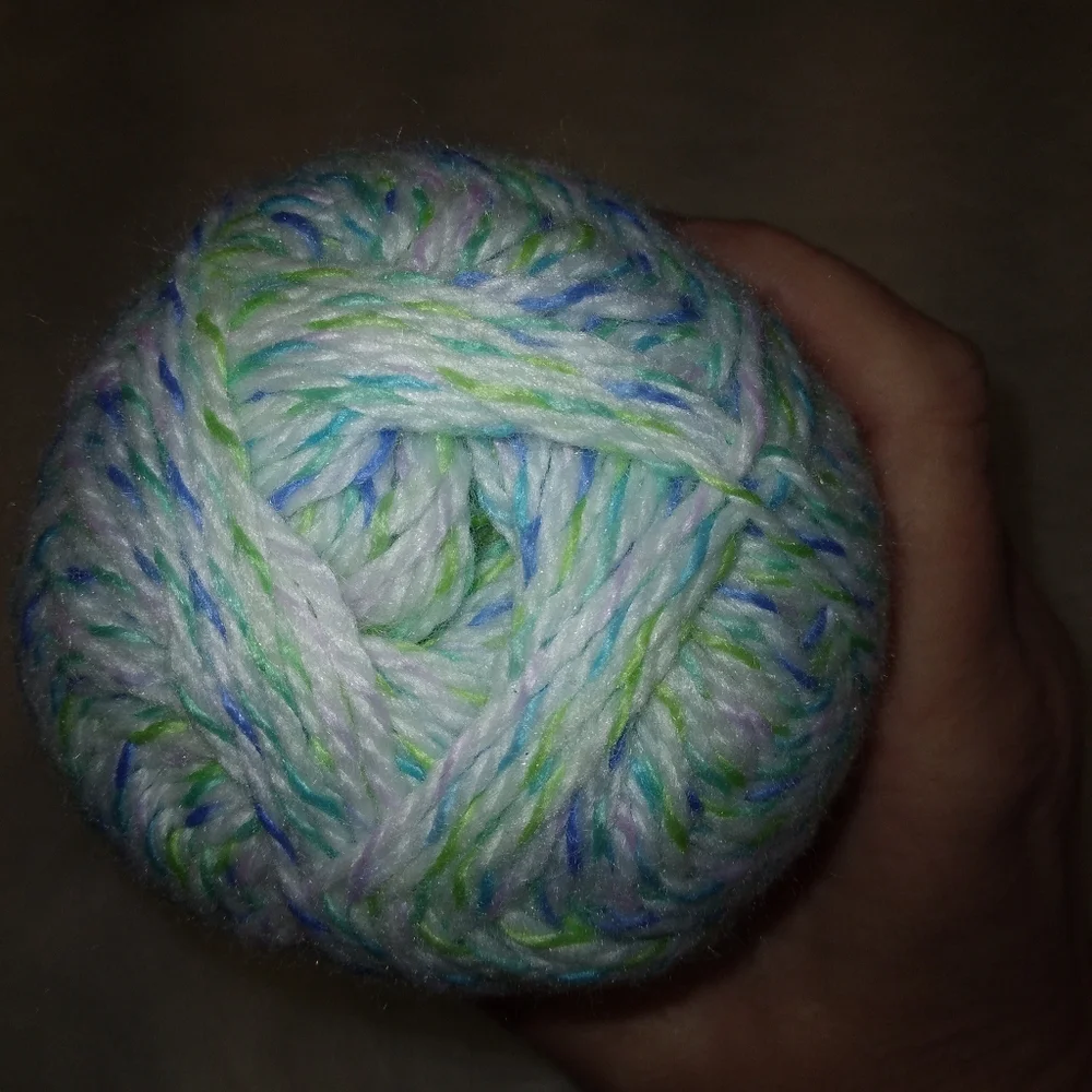 YARN Patons Beehive Baby Sport, Colorway Big Boy, blues, green, white
